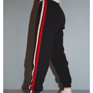 brandy melville navy striped sweatpants